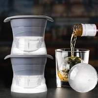1pc two size whiskey round ice cube maker silicone spherical mould machine quick freezer mold tray kitchen accessories gadgets