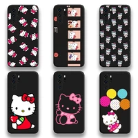 anime hello kitty phone case for huawei p20 p30 p40 lite e pro mate 40 30 20 pro p smart 2020
