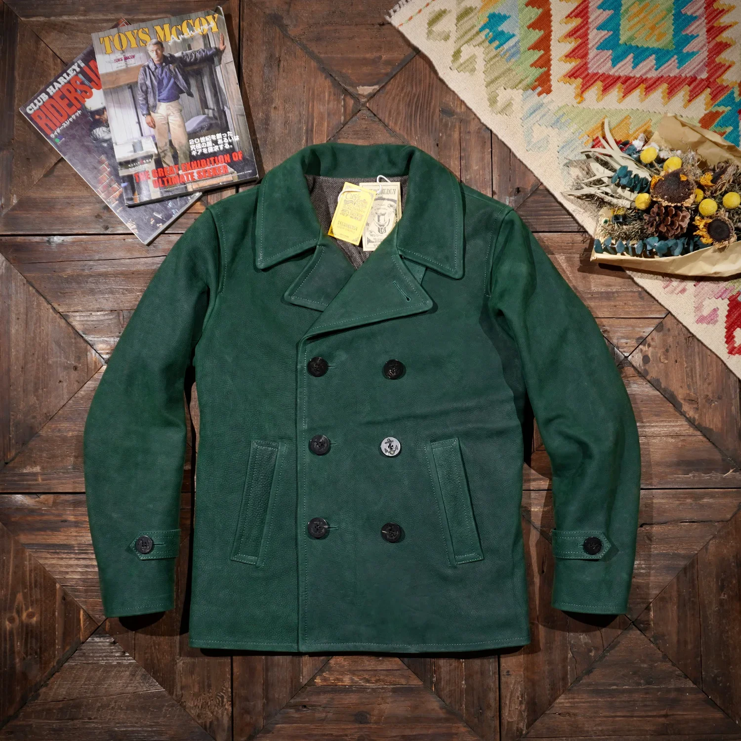 Tailor Brando классическое американское винтажное пальто в горошек мужское двубортное