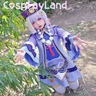 Косплей-костюм Game Genshin Impact Qiqi, костюм Qi, костюмы на Хэллоуин, необычные женские костюмы с шляпой, топом и шортами, одежда Лолиты