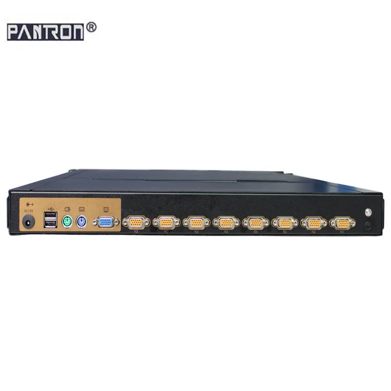 

8 input 1 output console 17 inch Rackmount lcd kvm switch kvm drawer extender kvm switch