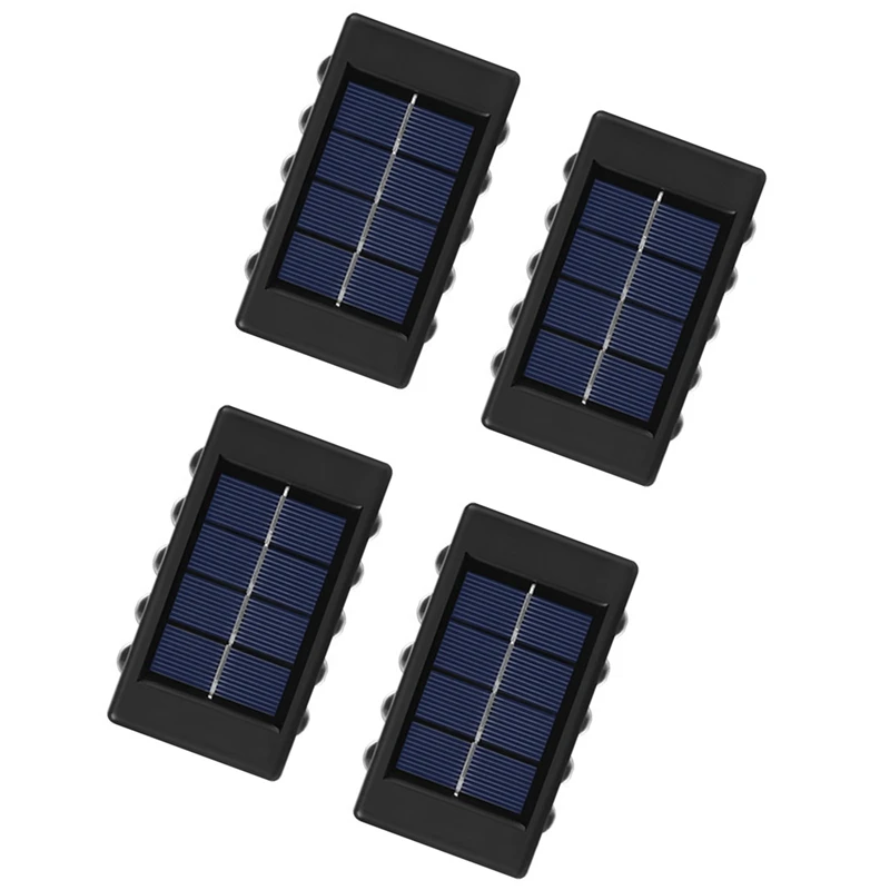 

4Pcs Solar Light Waterproof Led Light For Garden Street Landscape Balcony Decor Solar Wall Lamp Outdoor
