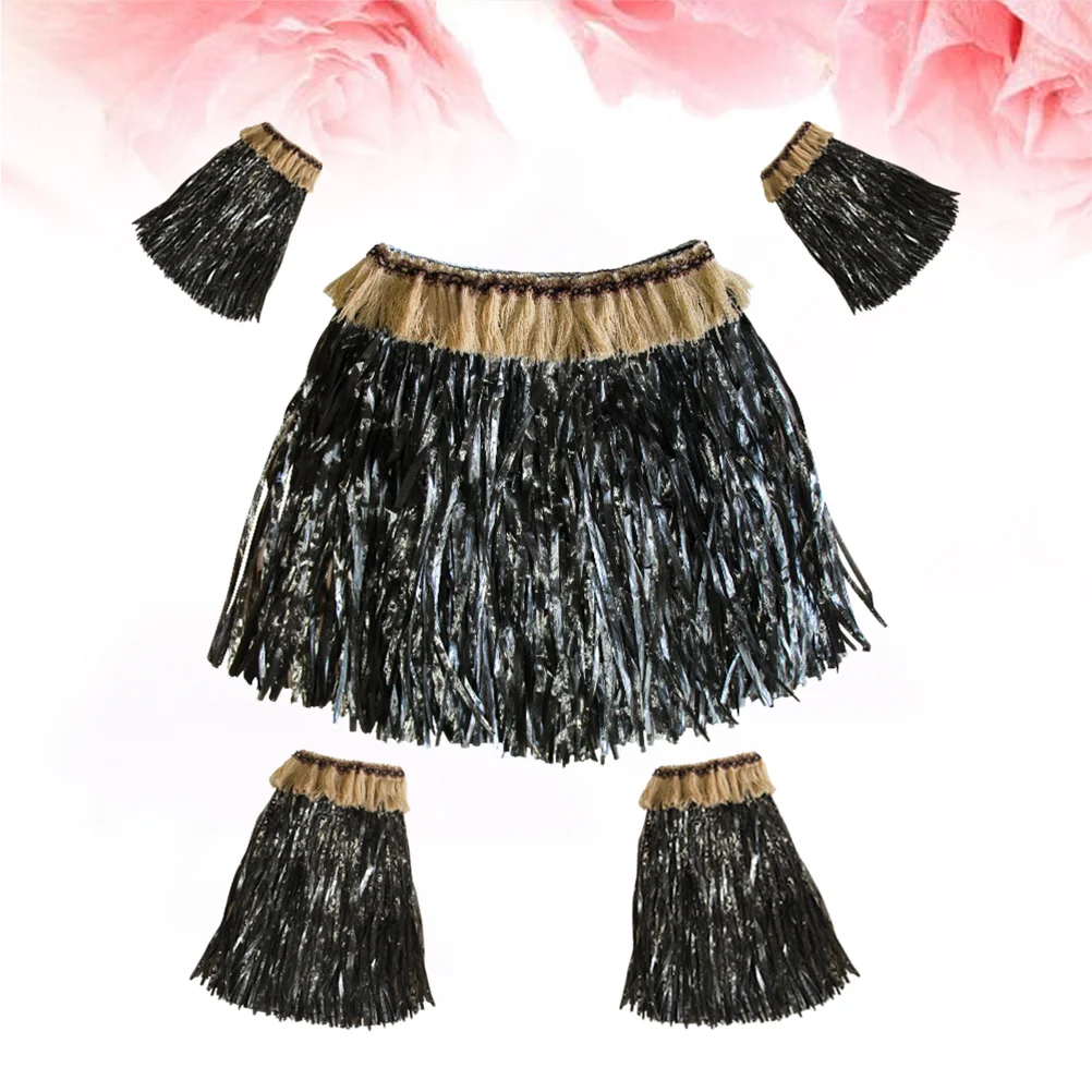 

Skirt Grass Hawaiian Hula Skirtscostume Luau Hawaii Party Straw Adult Dance Paperset Tassel Rafi Adults Men Leaf Outfits Dress