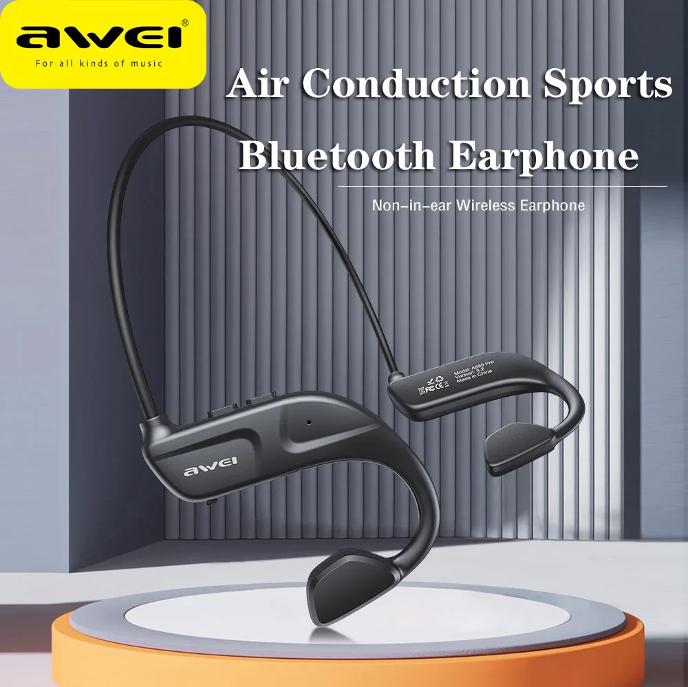 

Awei A889 pro Air Conduction Wireless Headphones Sport Earphone Fone Bluetooth Earbuds For Running Handsfree Headset With Mic
