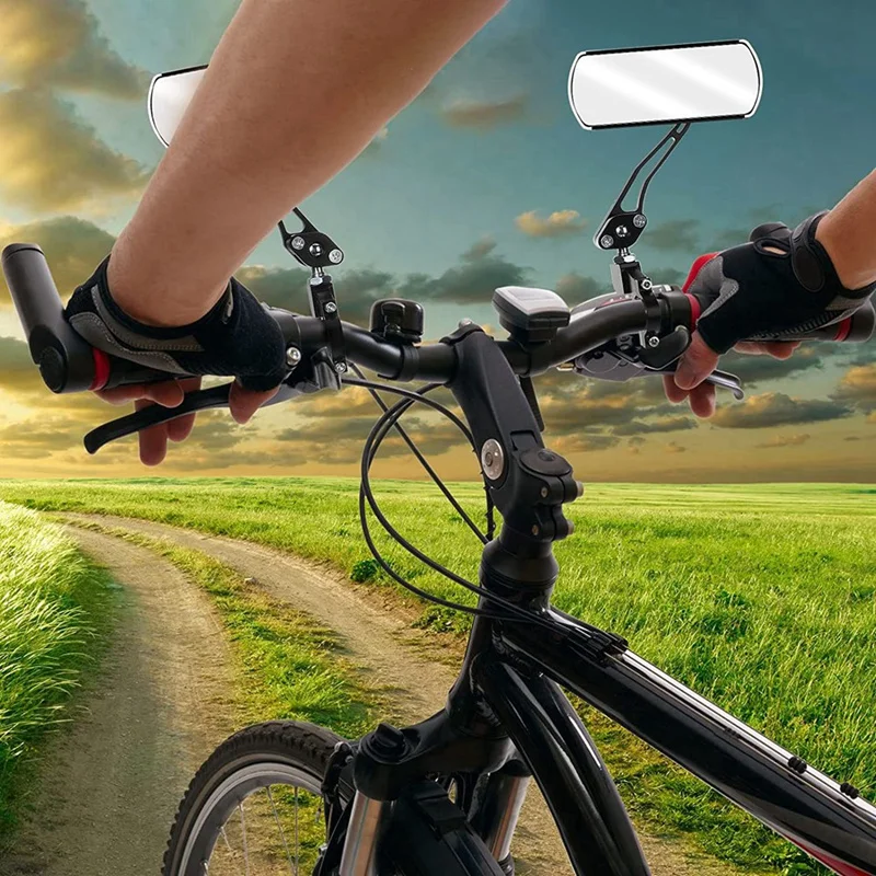

Bike Mirrors 4 Pack Rotatable Handlebar Rearview Mirror Adjustable Bicycle Mirrors For Handlebars Safe 360 Rotation