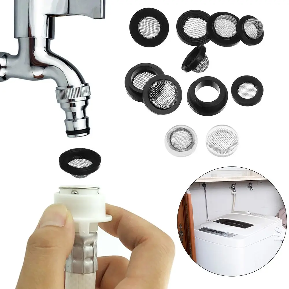 

Washer Rubber Gaskets Mesh Sealing Hose Connection Rubber Washer Seal Hose Gasket Faucet Grommet With Filter Net