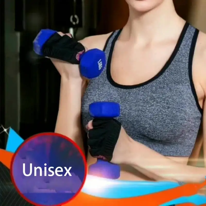 

Half Finger Gloves Antiskid Barbell Sport Gloves Men's and Women's General Weight Lifting Gloves Yoga Four Finger Gloves Fitness