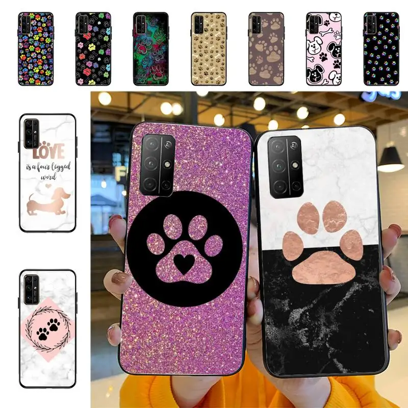 

Dog Paw Phone Case for Huawei Honor 10 i 8X C 5A 20 9 10 30 lite pro Voew 10 20 V30