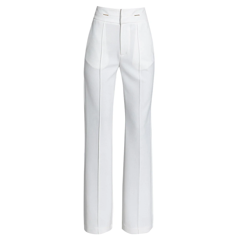 От S до 4XL 2024 весна-лето новые прямые брюки с высокой талией женские офисные