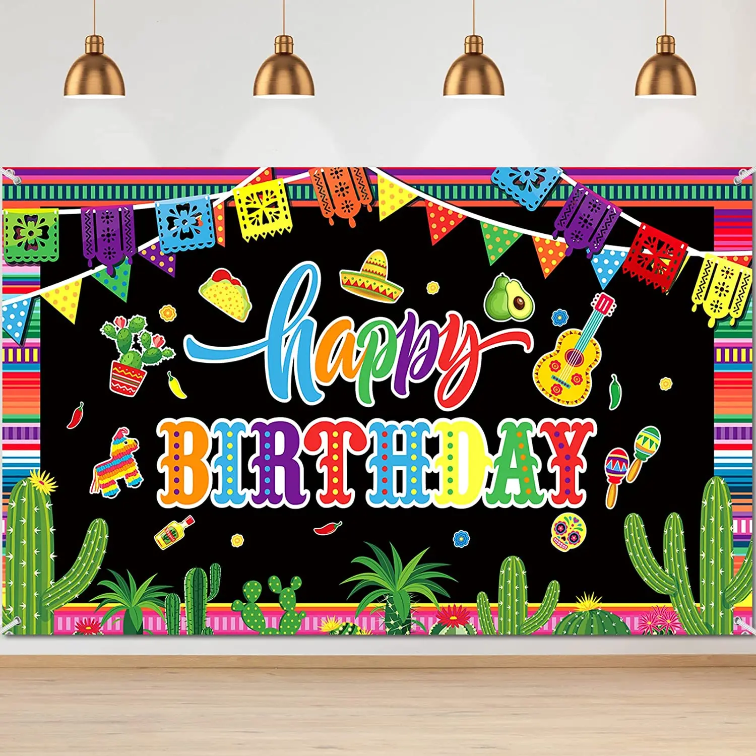 

Mexican Party Decorations Fiesta Birthday Party Backdrop Table Banner Photography Background Mexico Cinco De Mayo Photo Booth