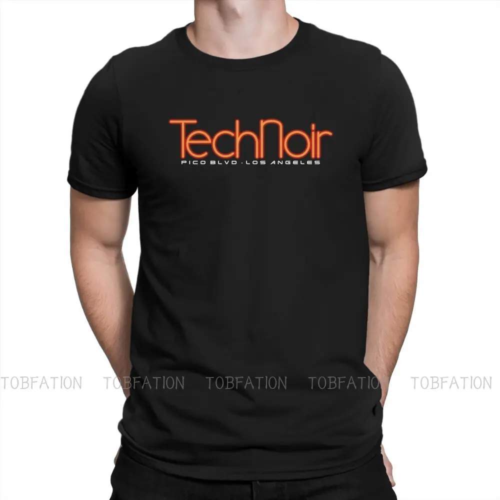 

Tech Noir O Neck TShirt Terminator Fabric Basic T Shirt Man's Clothes New Design