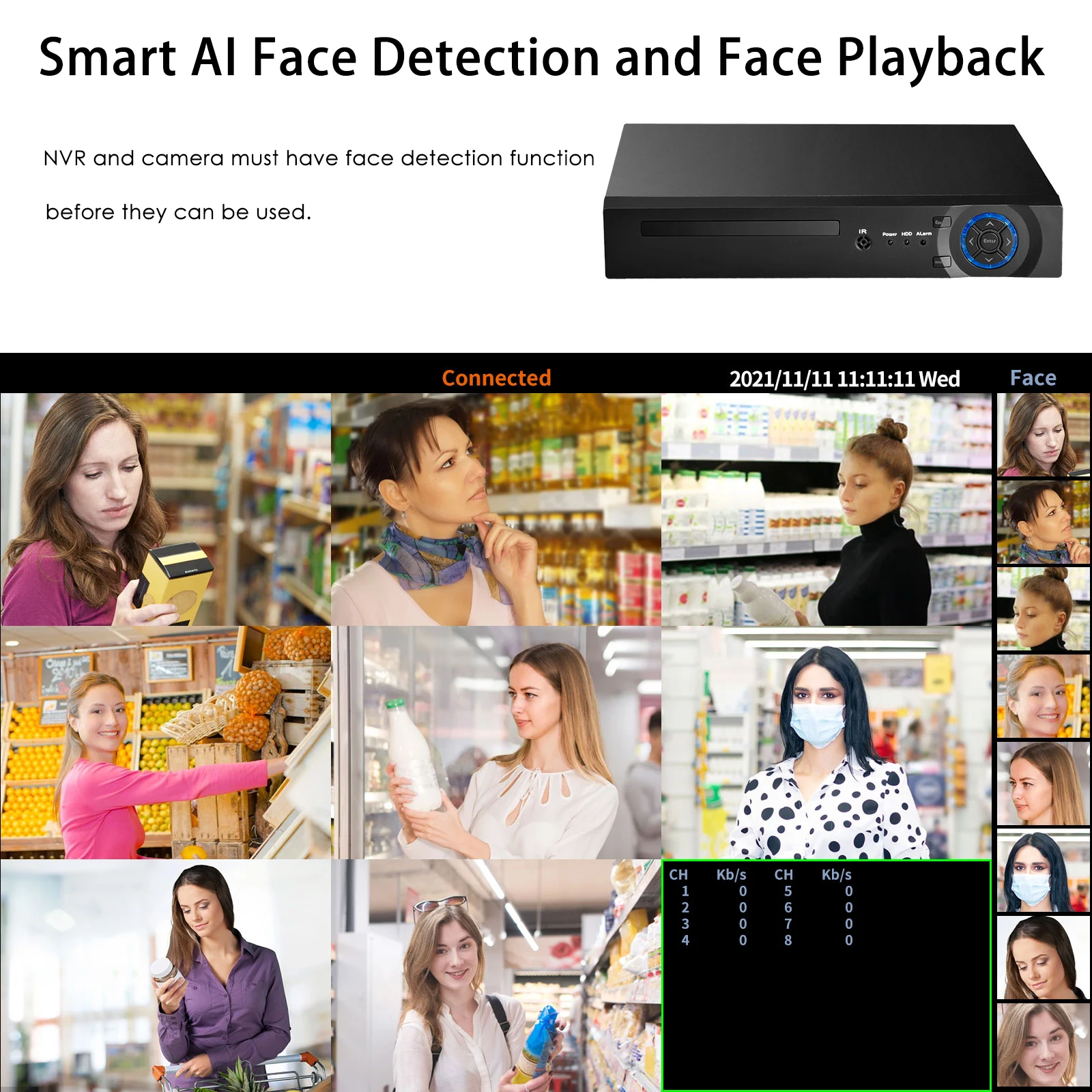 IP-камера Gadinan 4/5/8 МП 4K умная AI-камера с обнаружением людей стандартная камера