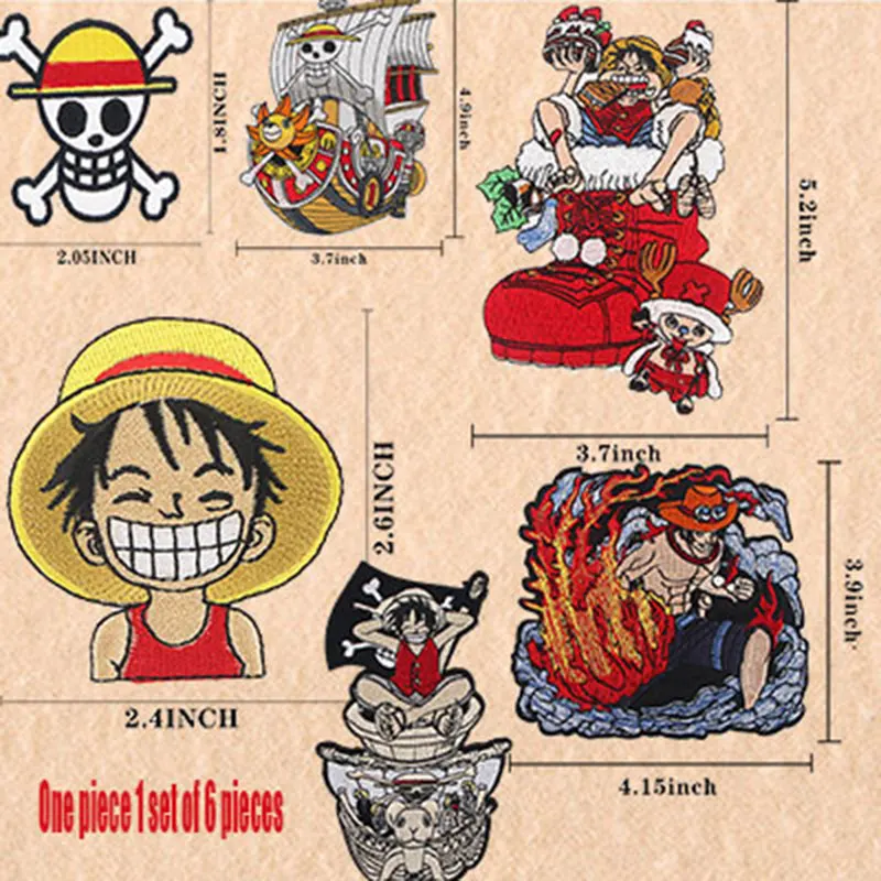 

Anime Patch, One Piece, Punk Style, Iron on Patches ， Iron on Patch ， Embroidered Patches ，Heat Transfer Stickers