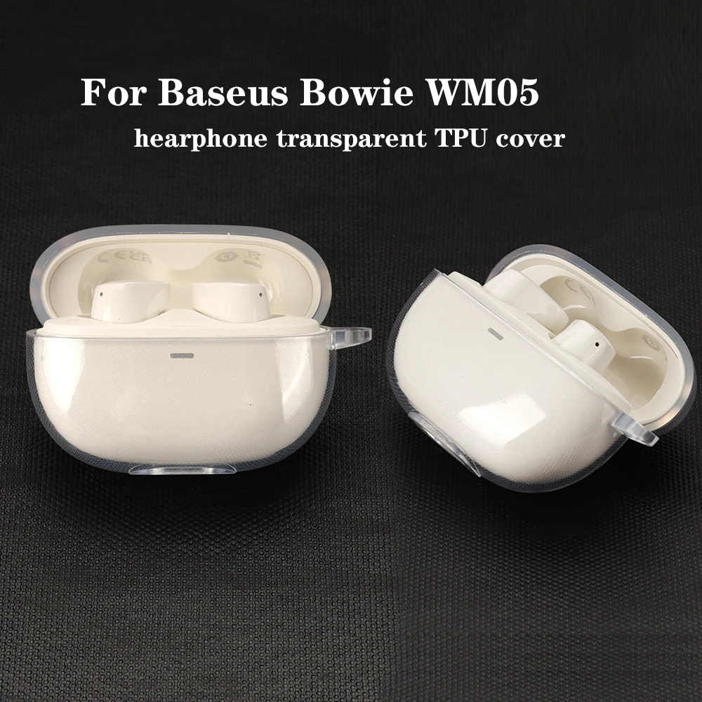 

Silicone TPU Case For Baseus WM05 / W05 / W09 / S1/S1 PRO Cover Clear Earphone Cover Shockproof Hearphone Protect Box fundas