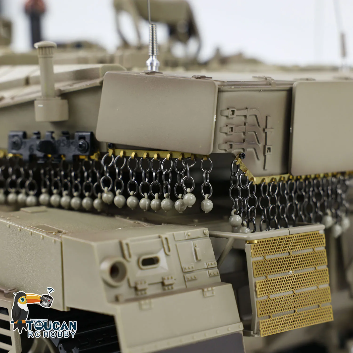 Фото Heng Long 1/16 3958 Радиоуправляемые танки IDF Merkava MK IV Модели камер FPV с дымовым эффектом Инфракрасная битва Металлическая коробка передач Армейский автомобиль Игрушки №2