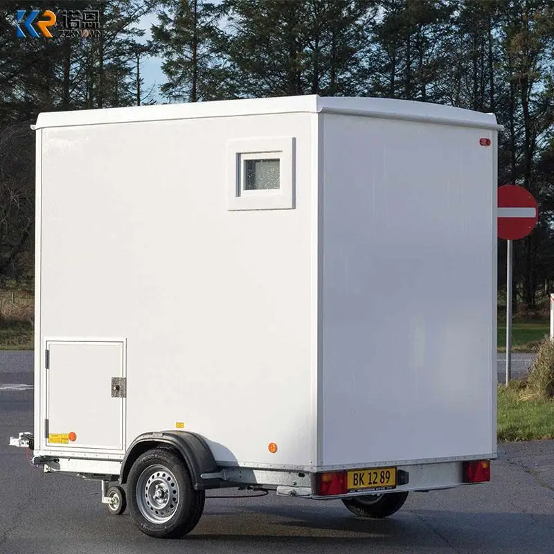 

Custom Cheap Low Price Mobile Portable Toilet Trailer VIP Luxury Restroom Trailer Prefab Houses