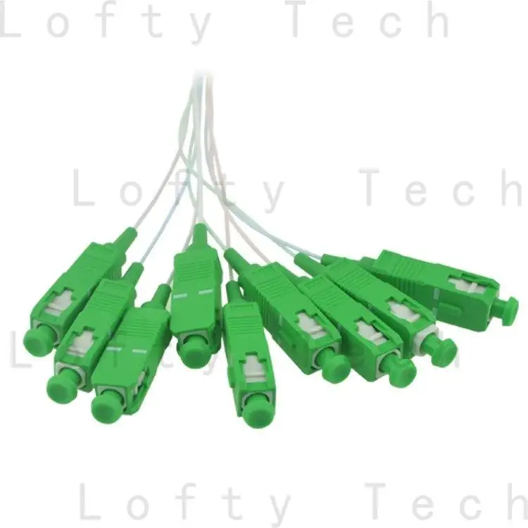 5 PCS/Lot PLC Optical Splitter SC APC 1X8  1×16 FTTH Fiber Optic Splitter FBT Optical Coupler Single Mode Simplex Steel Pipe