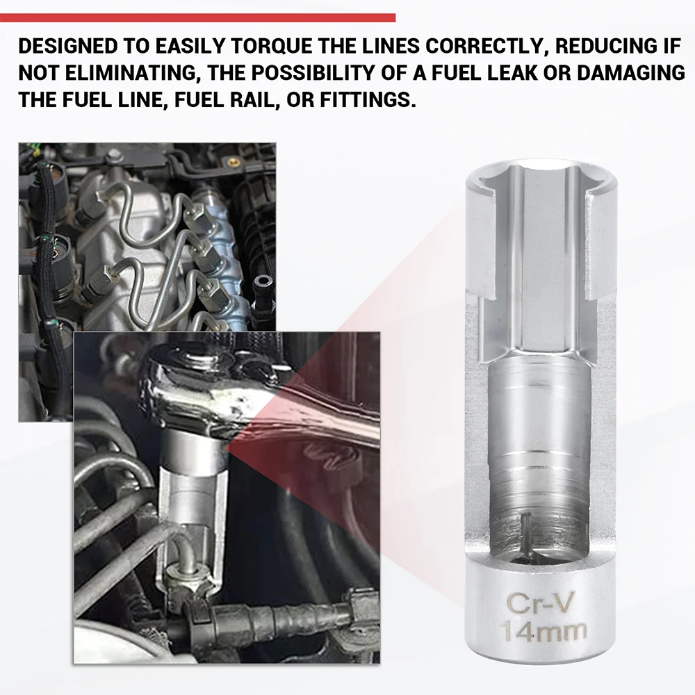 9 шт./компл. от 10 мм до 22 1/4 дюйма 3/8 1/2 торцевой ключ для топливопровода