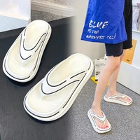 high quality mens flip flops 2022 couples slippers outdoor soft casual shoes korean platform beach shoes designer shoes male