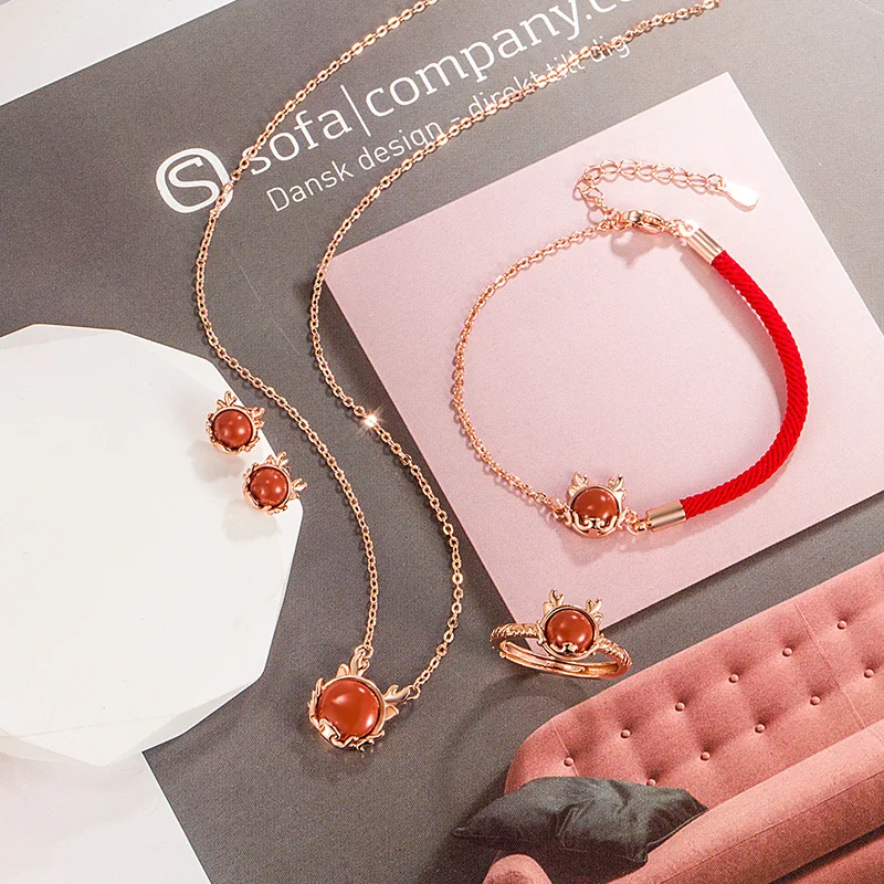 

Комплект из колье, браслета и кольца, серебро 925 пробы