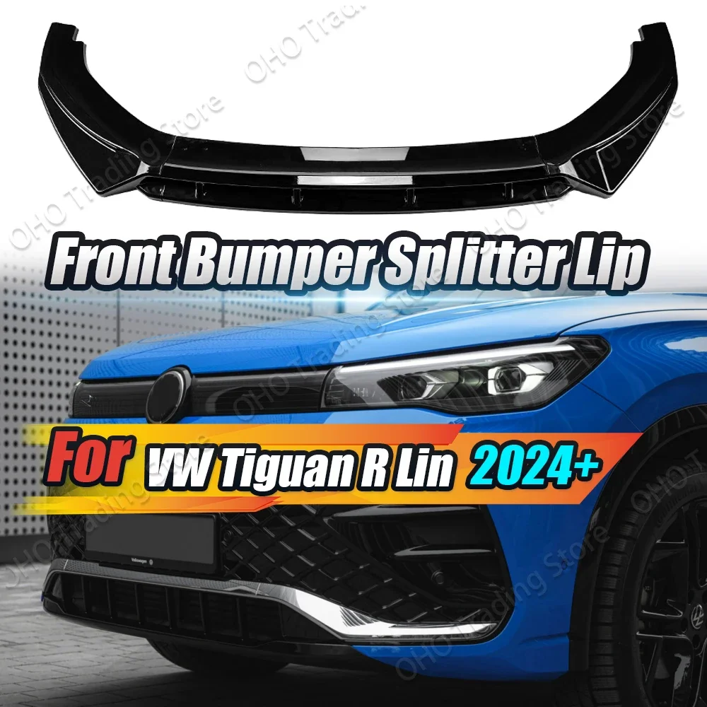 Автомобильный передний бампер диффузор накладка для Volkswage Tiguan MK3 Rline 2024 2025 спойлер
