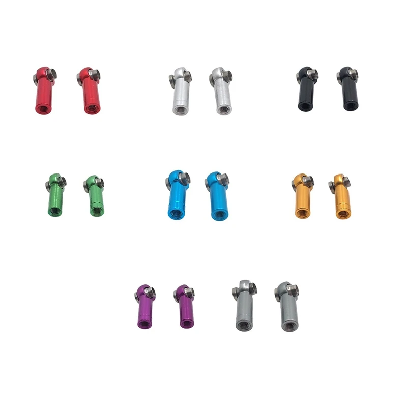 

1 Pair Metal M3 Tie Rod End Ball Joint Link Ball Head Holder for 1/8 1/10 1/12 1/14 1/16 1/18 RC Crawler Truck Car