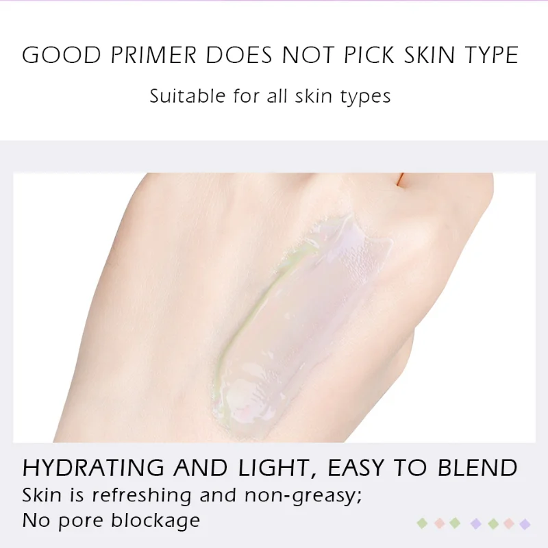 Трёхцветный изоляционный крем для лица праймер макияжа стойкий увлажняющий