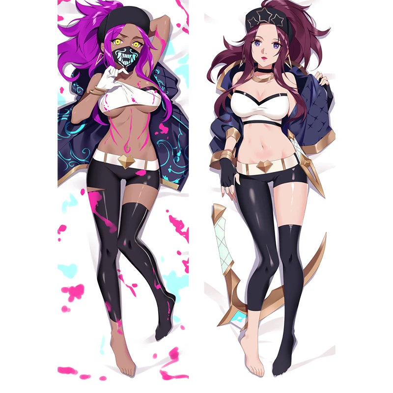 

Newly Design Dakimakura Legends Soraka Anime Popular Jinx Luxanna Akali Long Hugs Pillow Case Ahri Otaku Riven Riven Pillowcase1