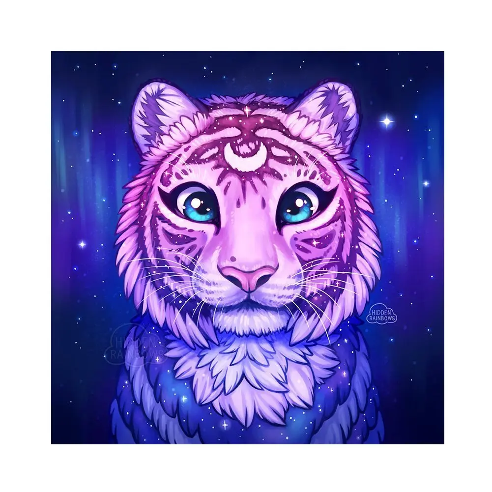 

Crystal Full Square AB Diy Diamond Painting Cross Stitch Tigers Crystal Mosaic Drill Embroider Home Decor Needlwork Rhinestones