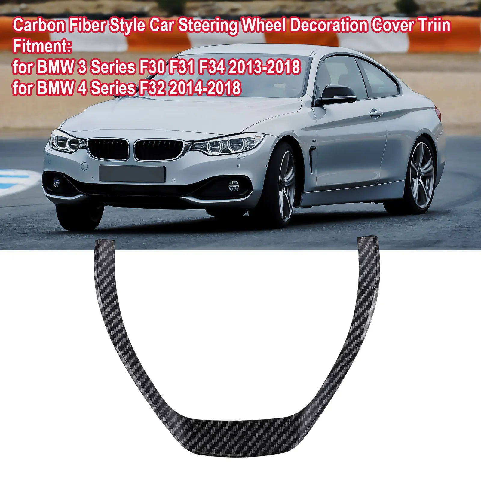 Элегантная отделка рулевого колеса из углеродного волокна чехол для BMW 1 3 серии F20