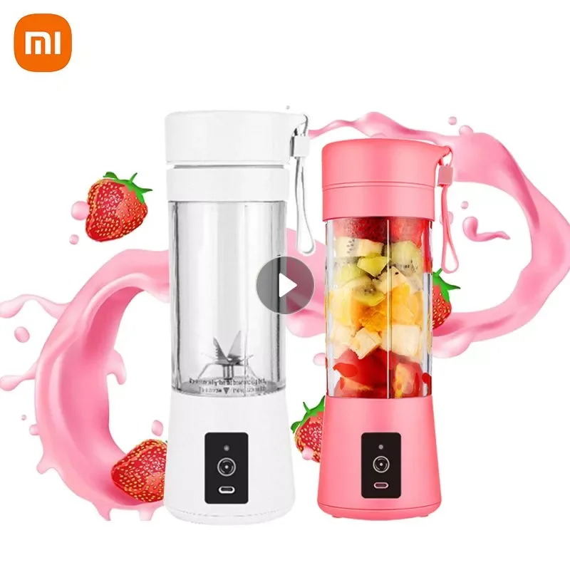 

Portable Juicer Fruit Milkshake Mixers Juicer Cup Rechargeable USB Multifunction Automatic Small Juicer