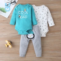 new born infant baby girl clothes set 2022 summer autumn quality soft cotton topsromperpants 3 pieces toddler girls clothing
