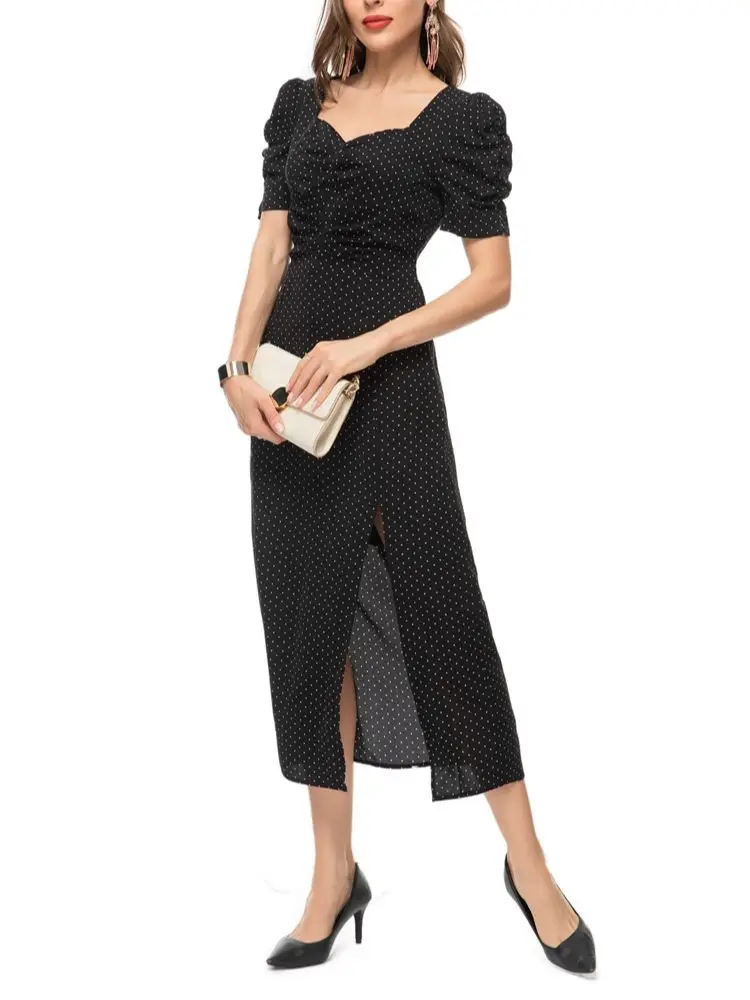 

Роскошное социалитовое французское уникальное супер сказочное тяжелое промышленное темпераментное Удобное повседневное платье