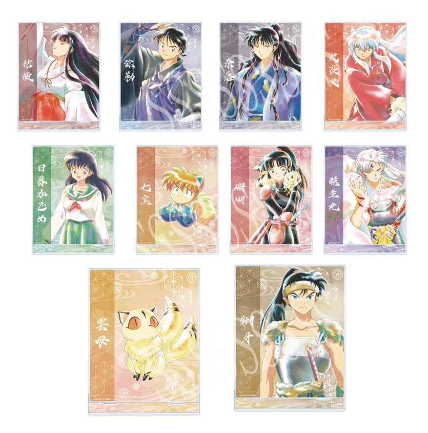 Аниме подставка фигурка Inuyasha Sango Miroku Naraku Sesshoumaru Higurashi Kagome Kouga Косплей акриловая