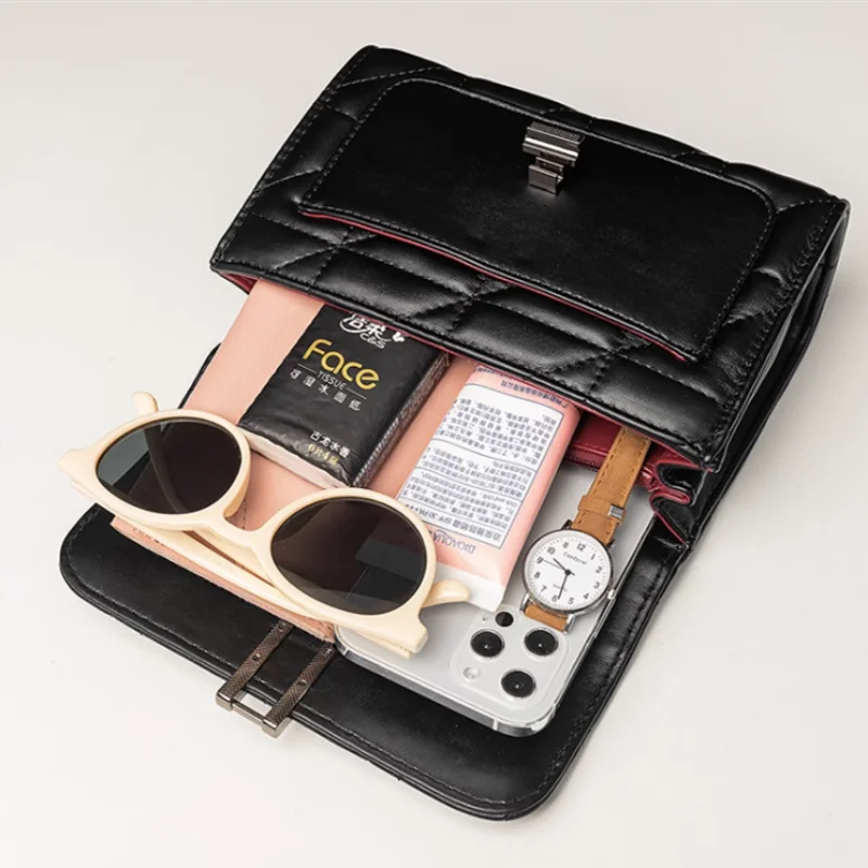 Women's Luxury PU Leather Chain Handbags Shoulder Female Bag женский Retro Casual Fashion Messenger Bags for Women Mujer Mochila