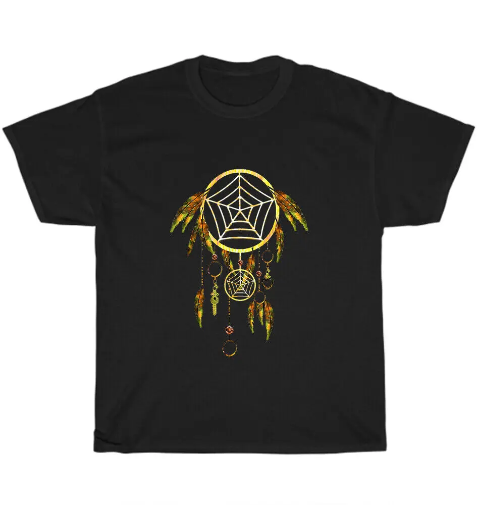 Футболка с рисунком Ловца снов осенняя индийская Юго-Западная художественная