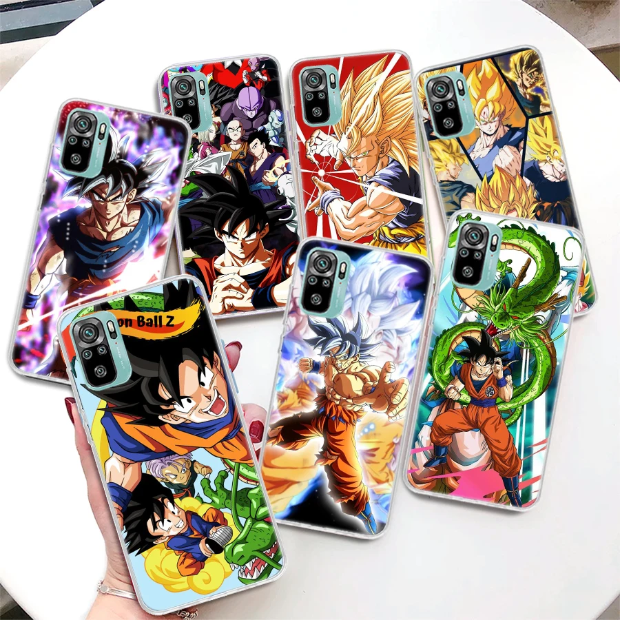 

Japanese Anime Dragon Ball Coque Phone Case For Xiaomi Redmi Note 10S 11 11S 11T 11E 10 Pro Max 9 9S 9T 5G 8 8T 7 6 5 5A 4X 4G C