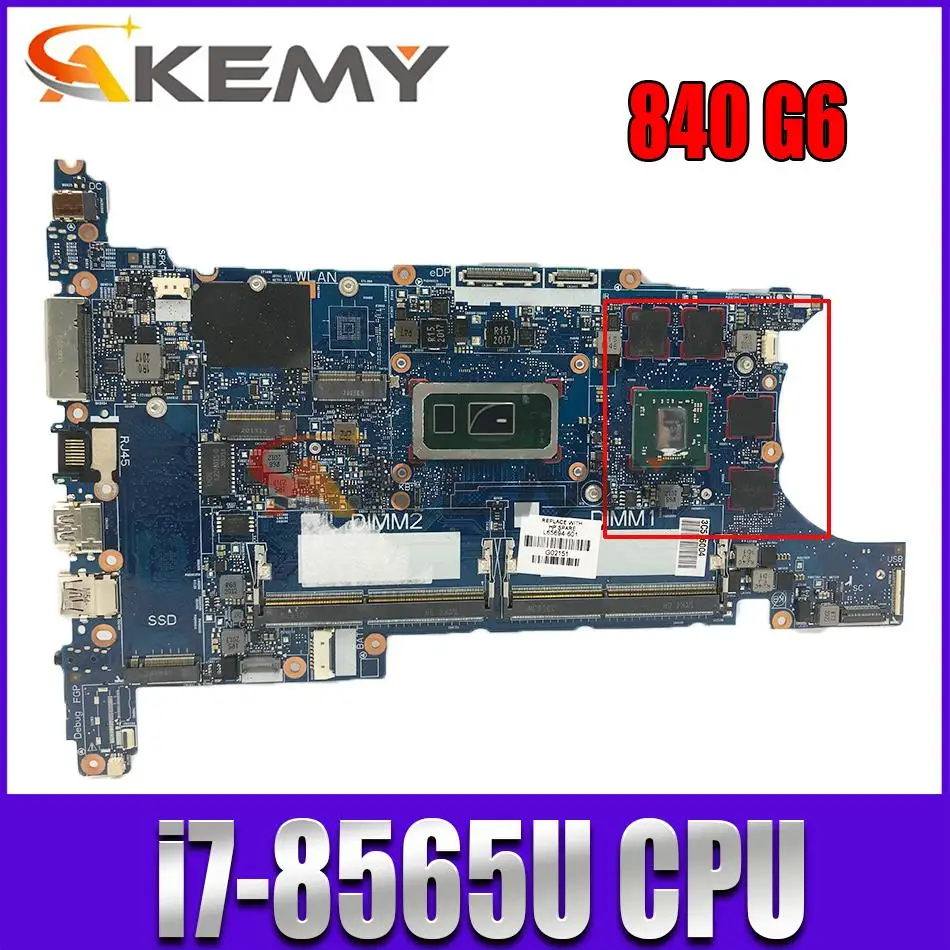 

Материнская плата для ноутбука HP 840 G6 850 G6 15u G6 L65694-001 6050A3022501-MB 100%, работа с L65694-501 + GPU