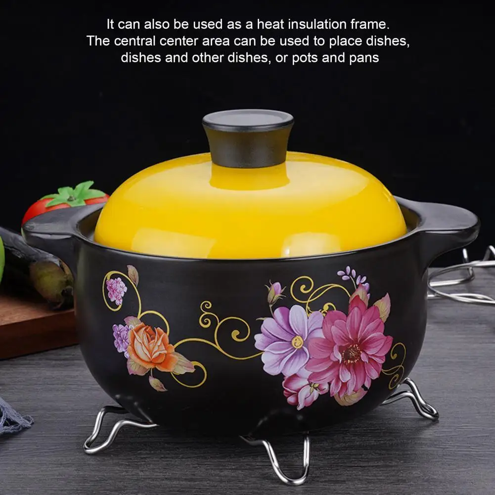 

Useful Pot Stand Universal Stainless Steel Pot Rack Gas Stove Holder Pot Rack Pan Stand