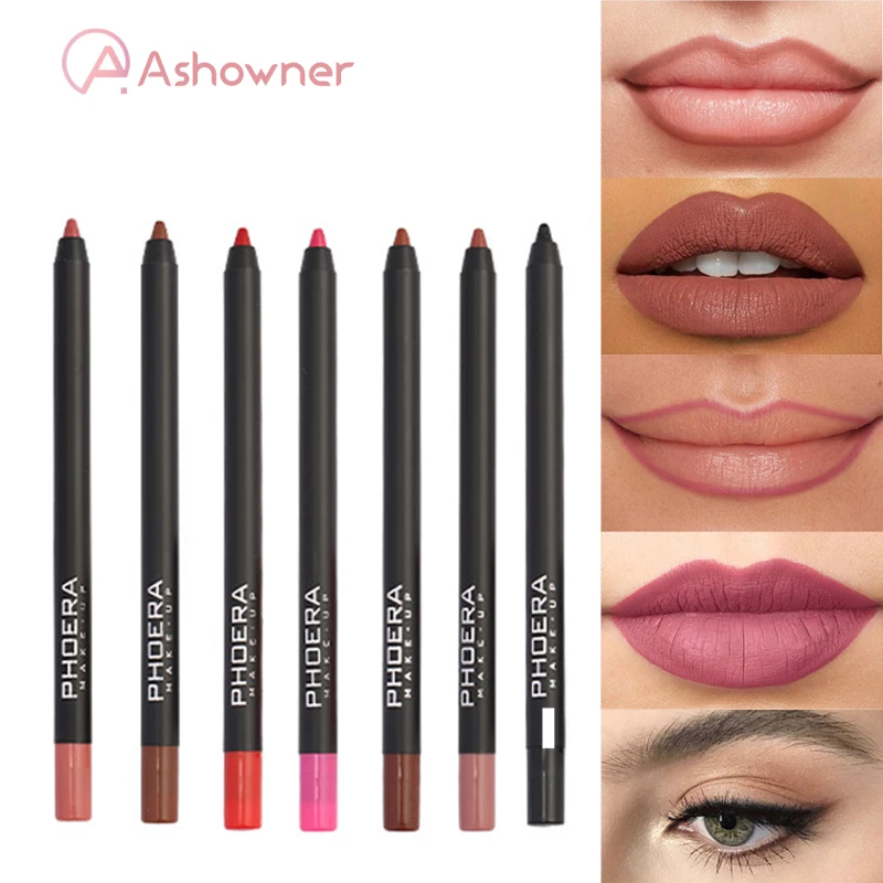 

Matte Lip Liner Waterproof Long Lasting Moisturizing Sexy Contour Lip Pencil Women Natural Lipstick Makeup Lip Cosmetics Tools