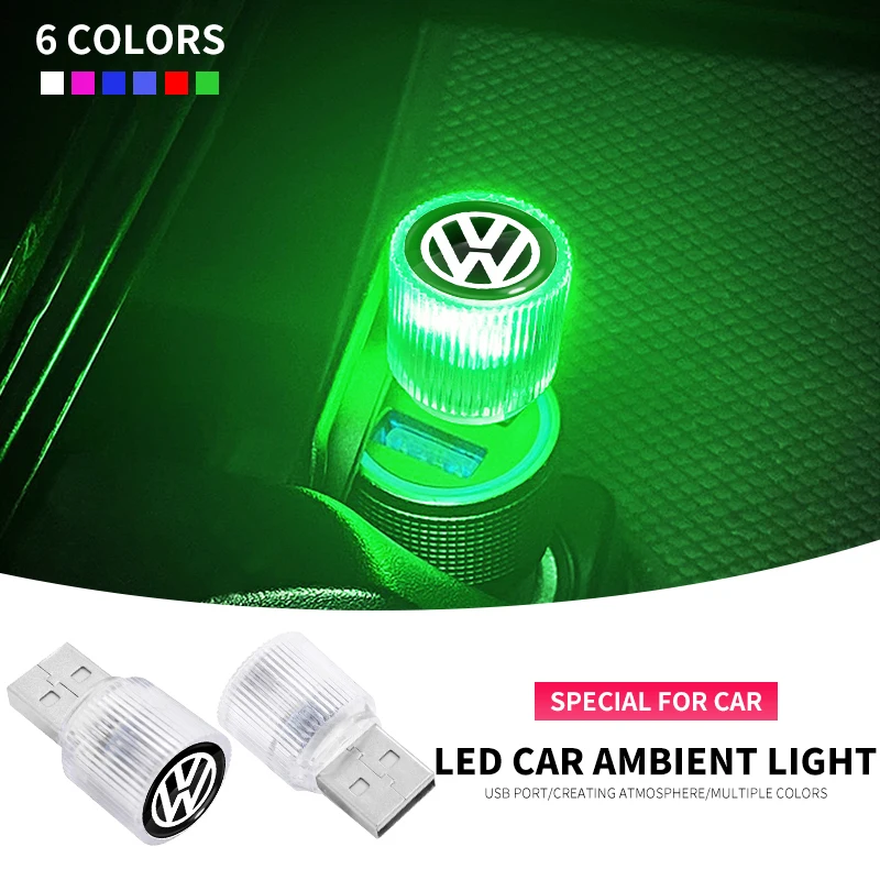 Интерьер автомобиля портативный светильник окружающей среды Plug Play авто