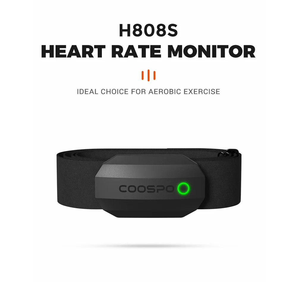 COOSPO H808S Датчик сердечного ритма двойной режим ANT Bluetooth с нагрудным ремнем