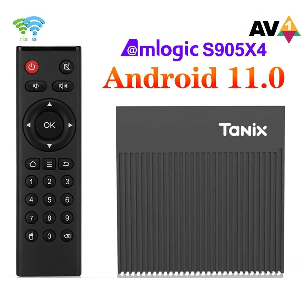 

Tanix X4 Global Android 11 Amlogic S905X4 Smart TV Box 4G 32G 64G 2.4G 5G Dual Wifi 100M 4K Media Player vs Hako Pro X96