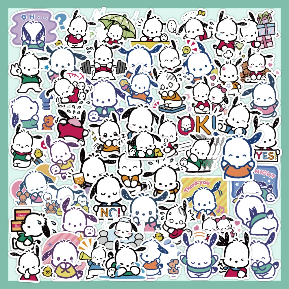 

60pcs Pike Dog Stickers For Laptop Scrapbook Craft Supplies Stationary Kscraft Cute Sticker Vintage Scrapbooking Material