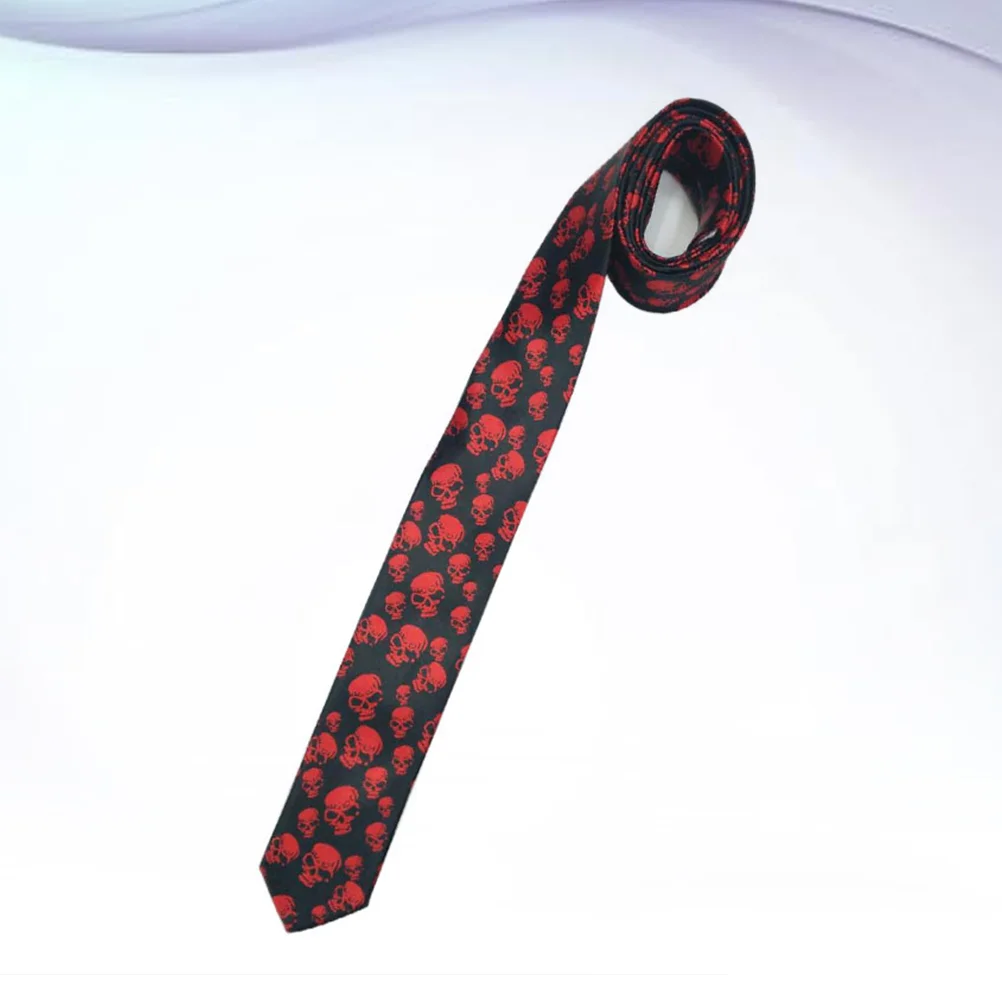 

1 Pc Neck Tie Vintage Horror Unisex Neckwear Necktie for Festival Party Dancing Party