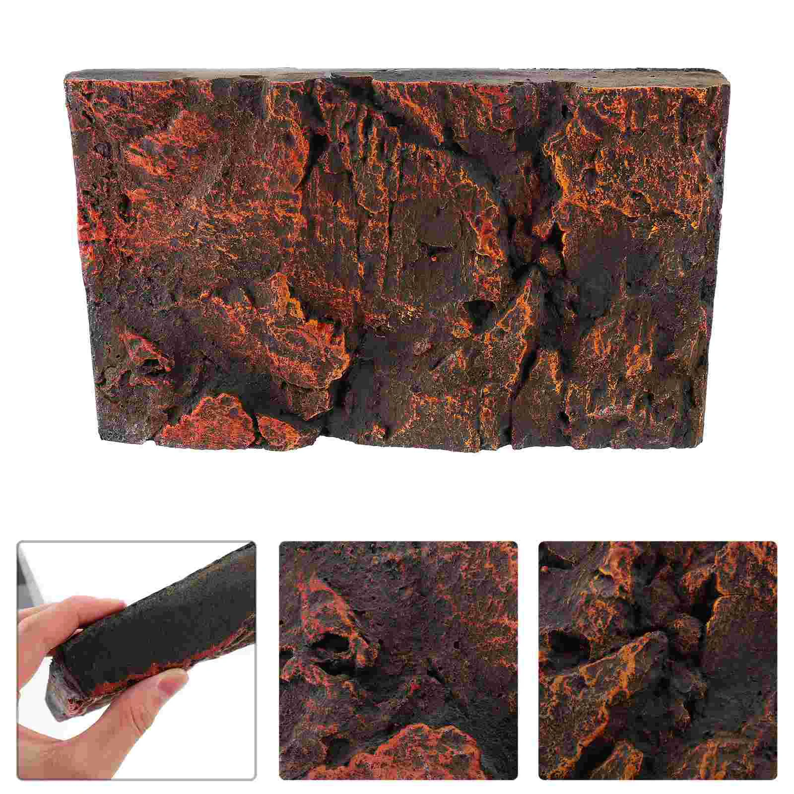 

Background Reptile Tank Terrarium Board 3D Aquarium Forcork Turtle Decorative Plate Tile Lizard Cage Decor Backgroundsdecoration