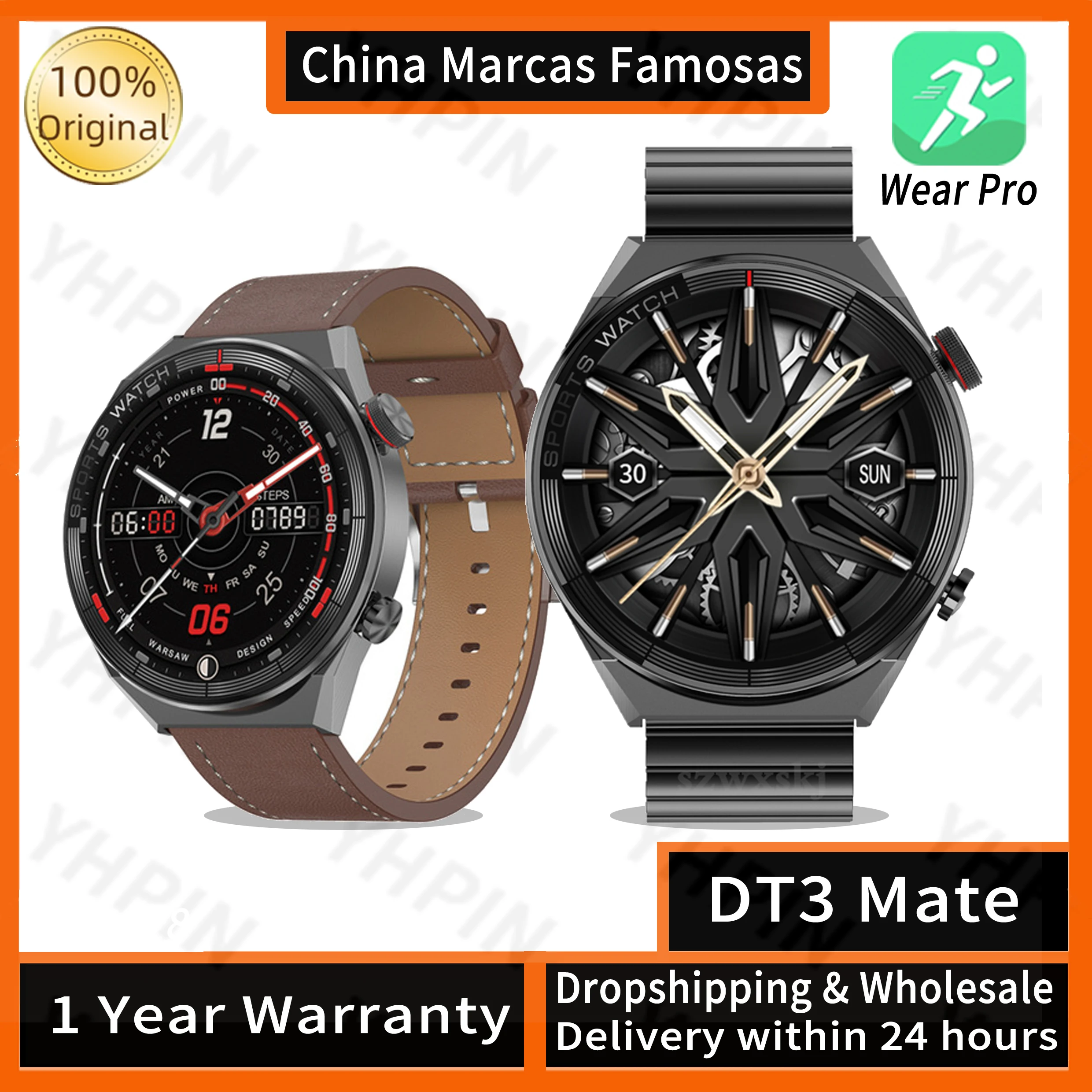 

DT3 Mate Smart Watch For Men Women 1.5 Inch HD Screen NFC Smartwatch Sports Watches Fitness Bracelet Men Wristwatch DT3 Pro Max