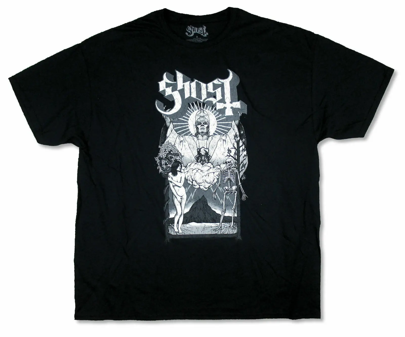 

Ghost Adam & Eve Black T-Shirt NEW
