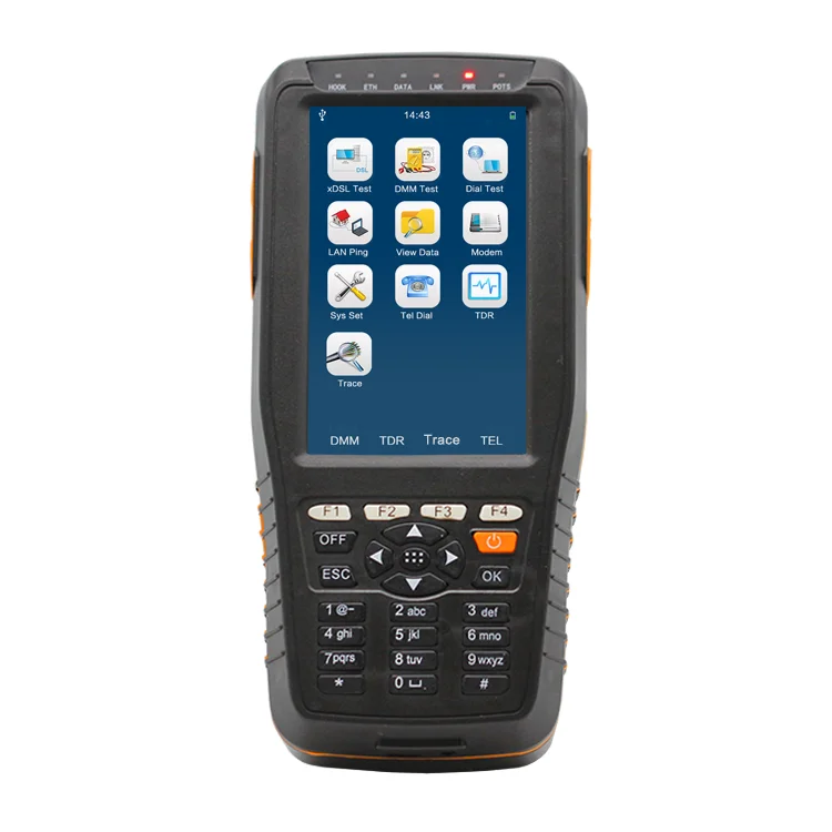 TM-600 Тестер ADSL/VDSL2+ Тест DMM Измеритель OPM/VFL Трекер тонов/телефон TDR Локатор