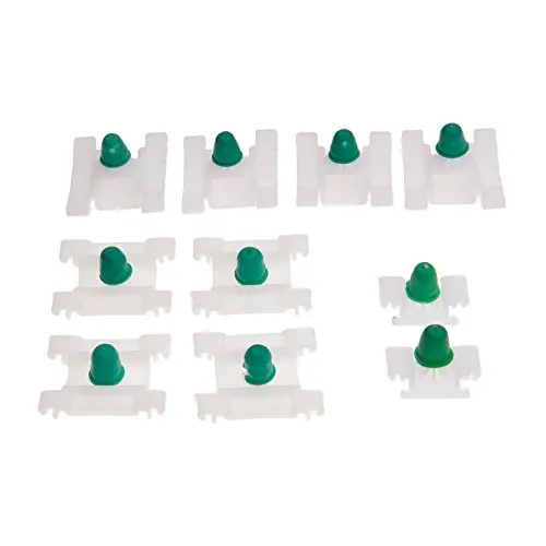 

10pcs Door Moulding Trim Clips Side White Plastic Clips With Grommets